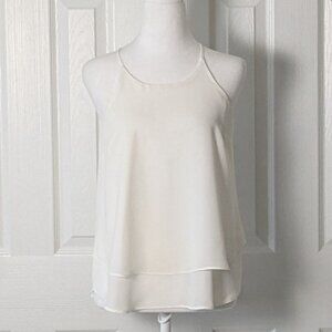 PINK ROSE VINTAGE Women's Spaghetti Straps Top Blouse  Size M  White  NWOT